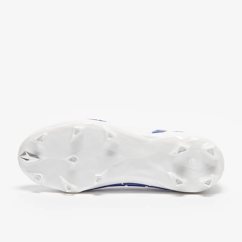 adidas Enfant Predator Edge+ FG - Blanc/Bleu Hi