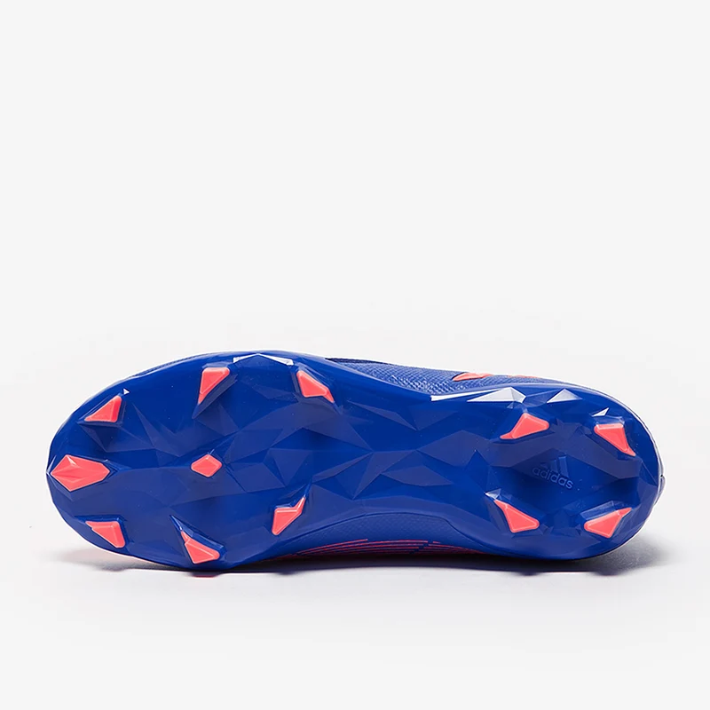 adidas Enfant Predator Edge.3 Laceless FG - Bleu Hi/Turbo/Bleu Hi