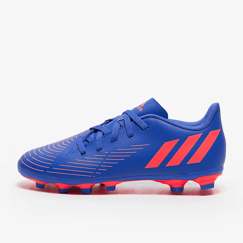 adidas Enfant Predator Edge.4 FxG - Bleu Hi/Turbo/Bleu Hi