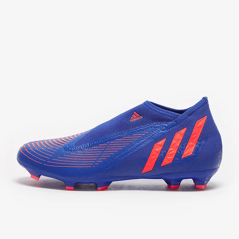 adidas Predator Edge.3 Laceless FG - Bleu Hi/Turbo/Bleu Hi