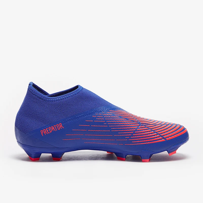 adidas Predator Edge.3 Laceless FG - Bleu Hi/Turbo/Bleu Hi
