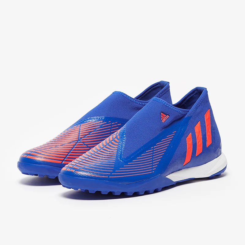 adidas Predator Edge.3 Laceless TF - Bleu Hi/Turbo/Bleu Hi