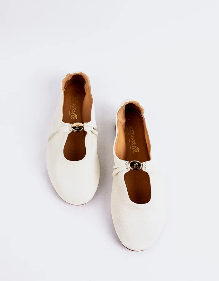 Lucette Cream Leather