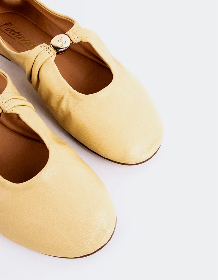 Lucette Yellow Leather