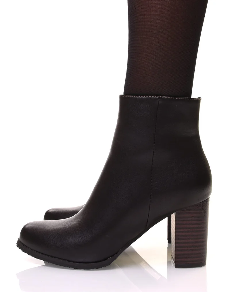 Bottines marron à talons