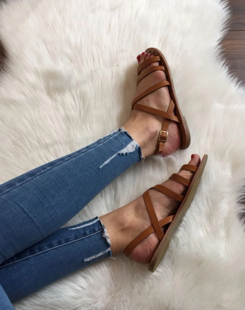 Nu pieds multi bride camel