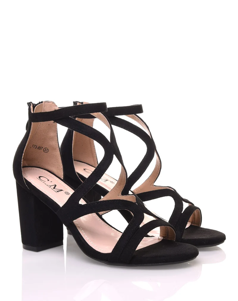 Sandales ouvertes noires