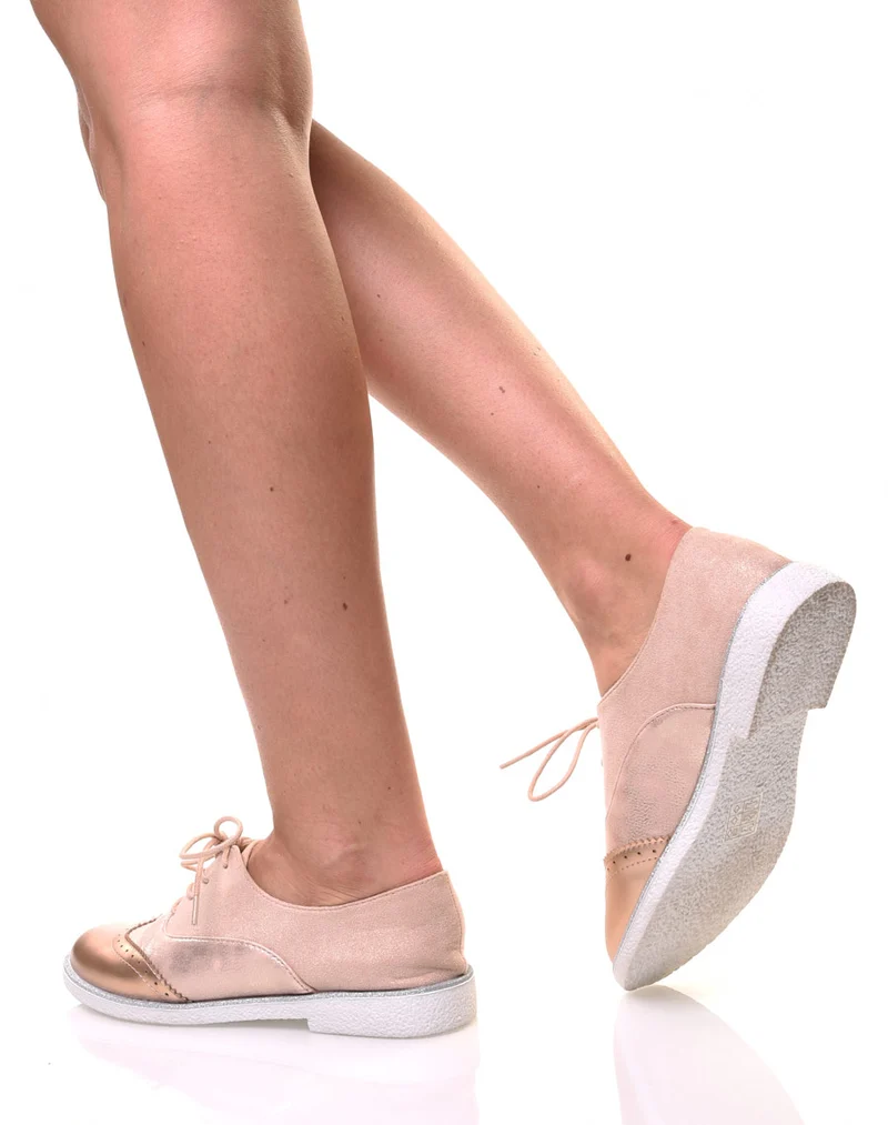 Derbies roses effet suédine