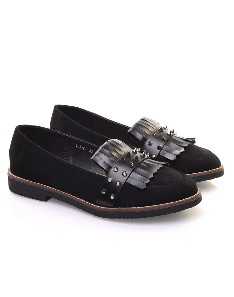 Mocassins cloutés noirs