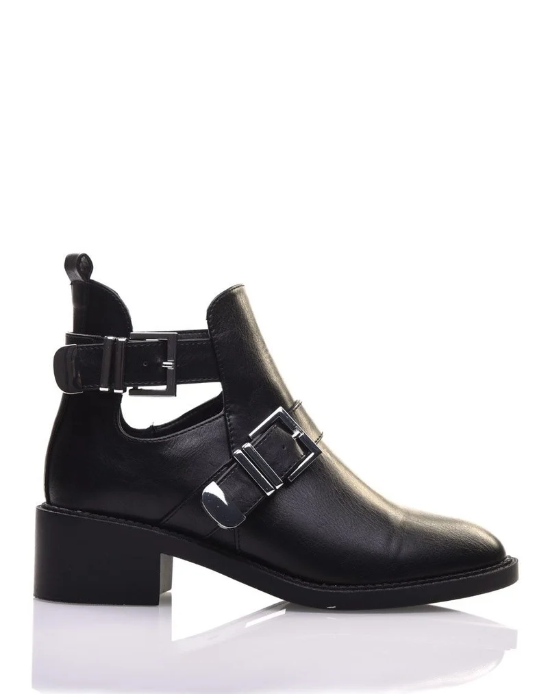Bottines ajourées noires