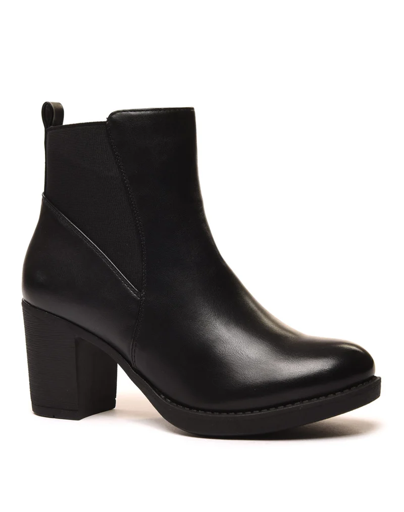 Chelsea boots noires à talons