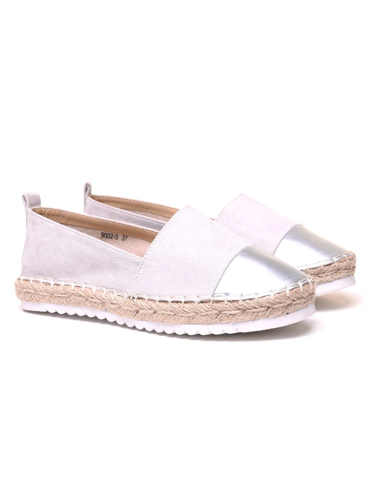 Espadrilles grises bi matières