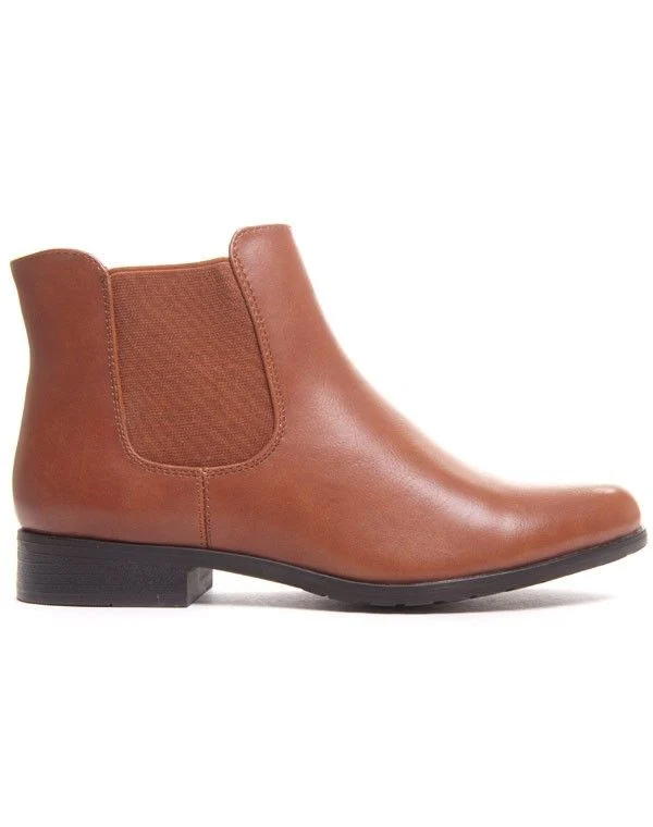 Bottine chelsea camel