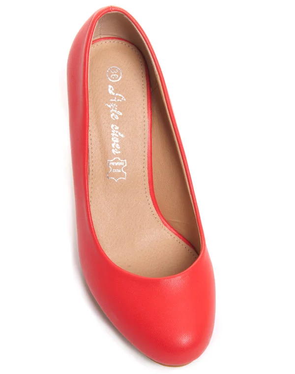 Chaussures femme Style Shoes: Escarpins Rouges