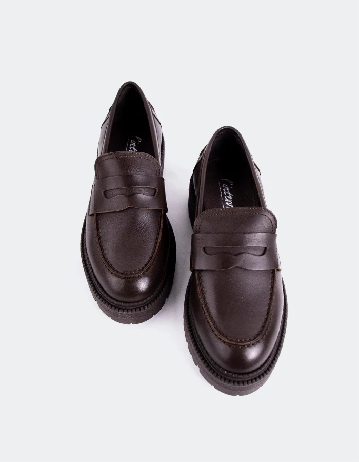 Zhary Brown Leather
