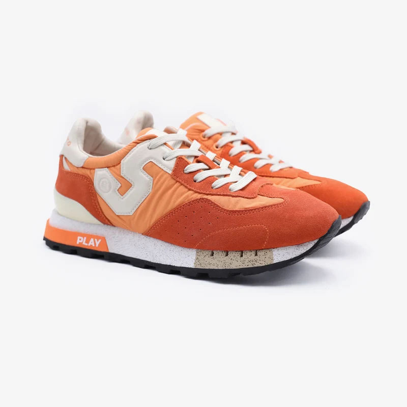 Sneakers Nances orange et beige