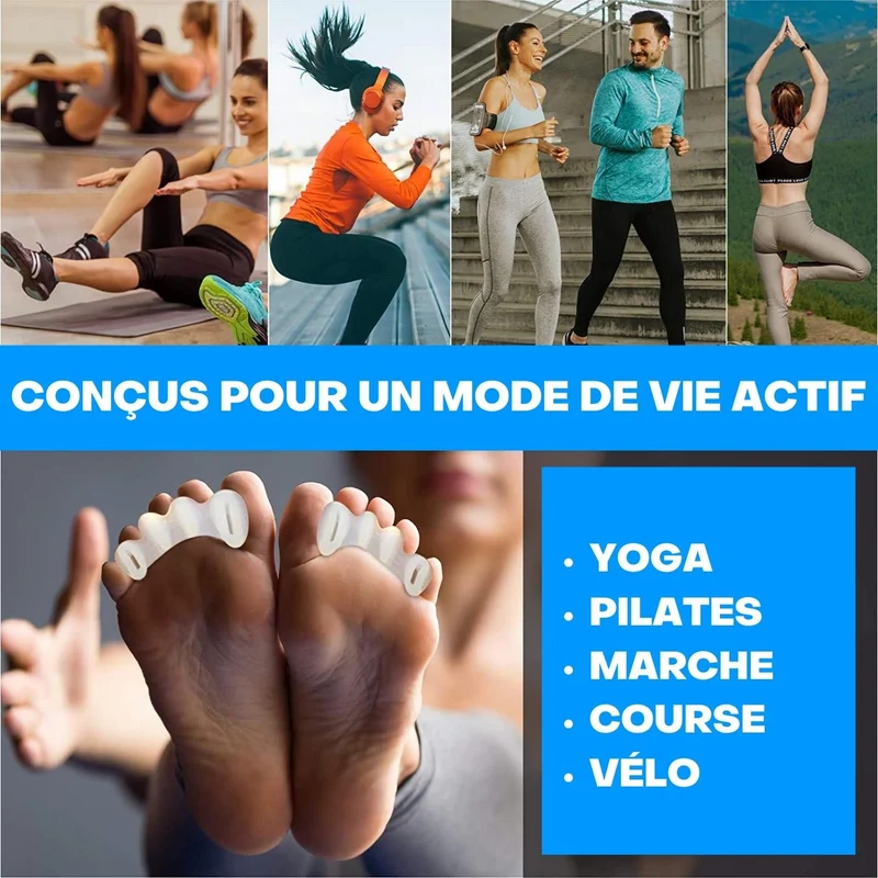 Séparateur d’Orteils Silicone Confortable