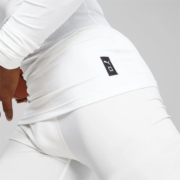 Haut de Compression à manche longue Puma Hoops Team Baselayer Blanc