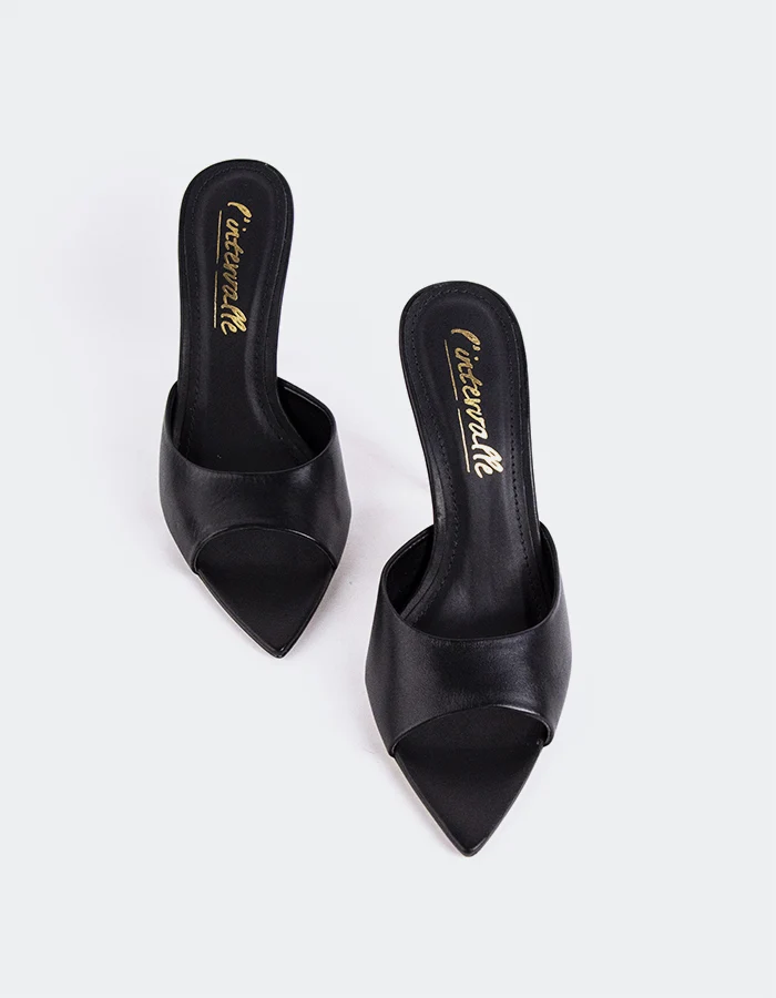 Thelma Black Leather