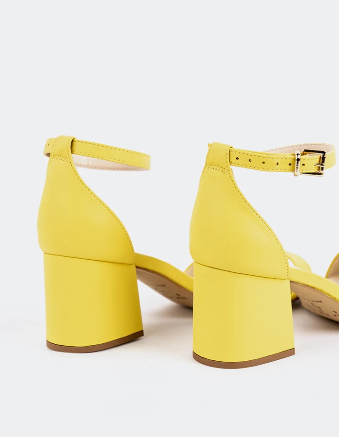 Karissa Yellow Leather