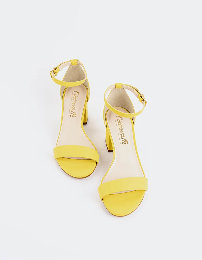Karissa Yellow Leather