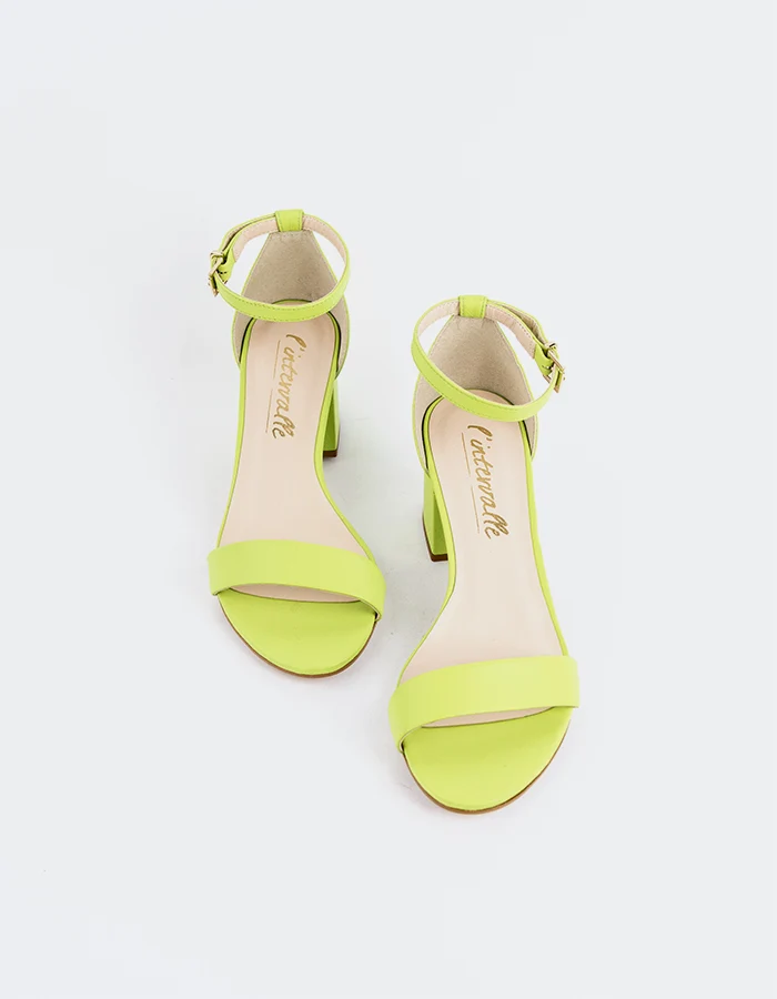 Karissa Apple Green Leather