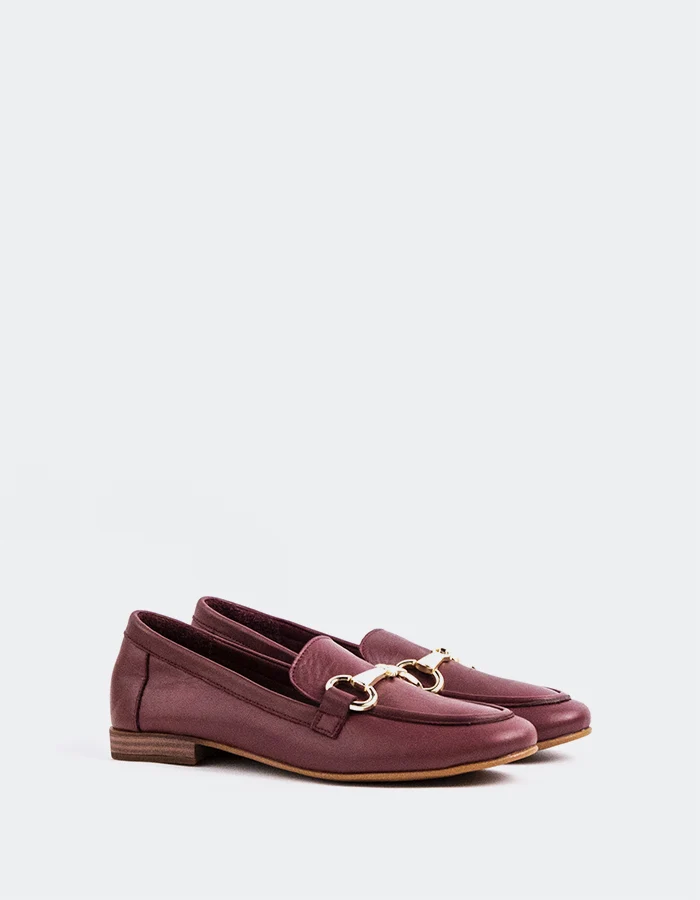 Inaya Burgundy Leather