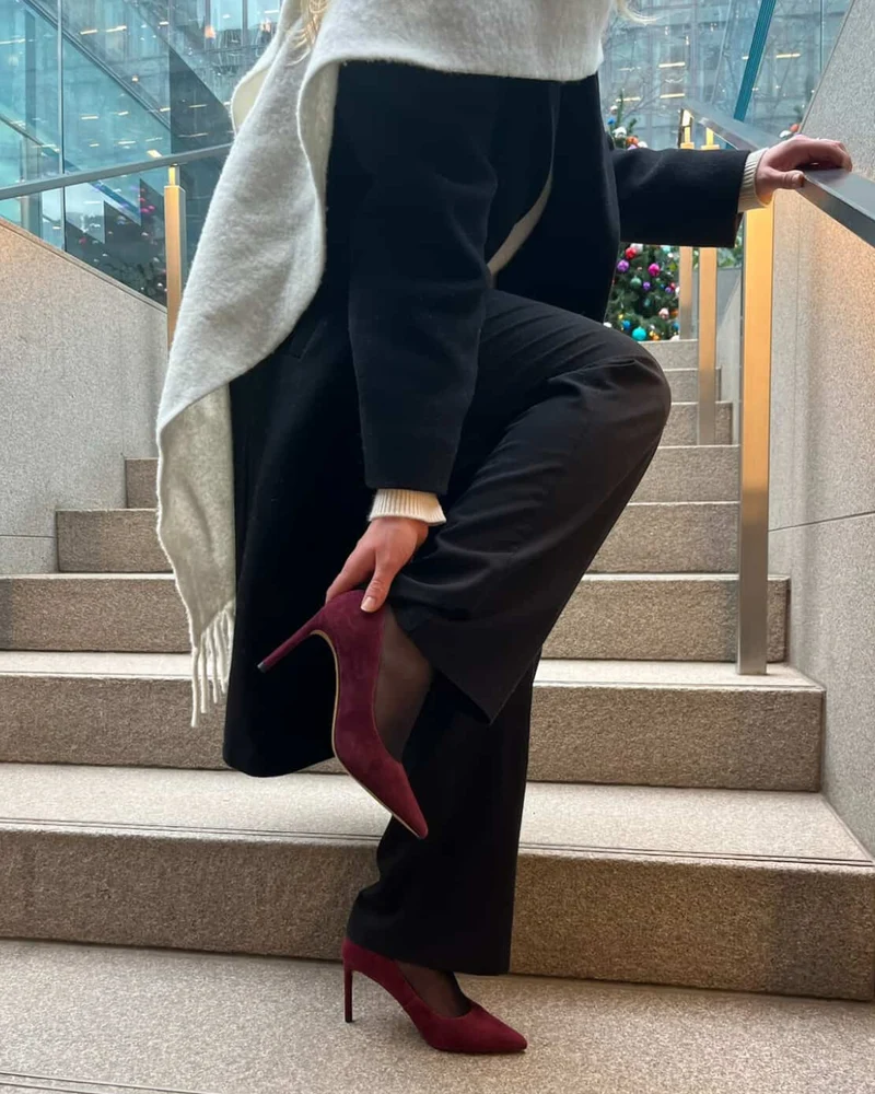 Borealis Burgundy Suede