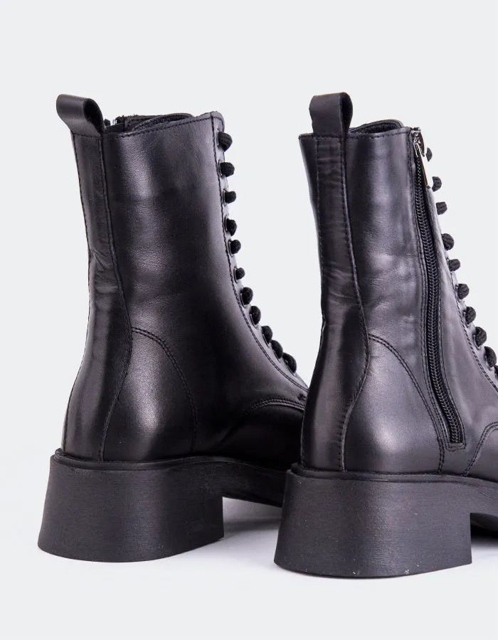 Isidore Black Leather