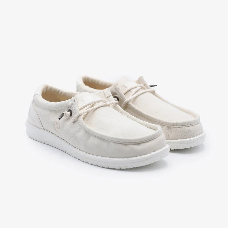 Chaussures bateau Saint-Jean écru