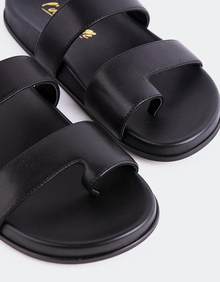 Fairlee Black Leather
