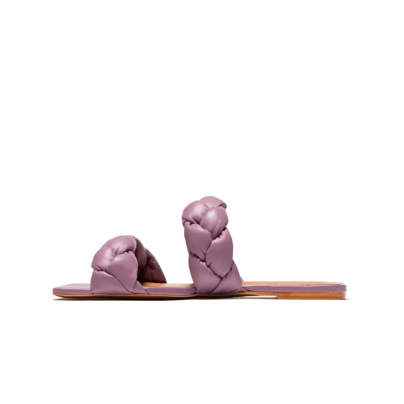 Norine Lilac Leather