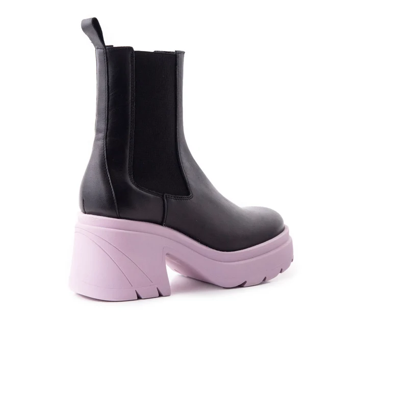 Ramsy Black/Lilac Leather