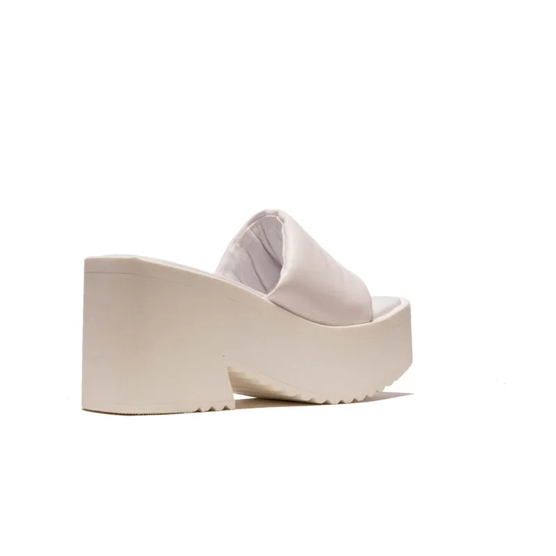 Mony White Leather
