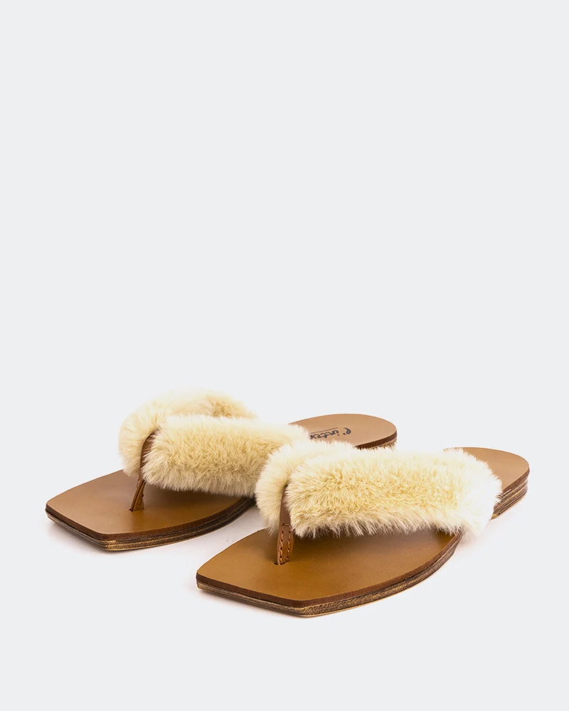 Madras Natural Faux Fur