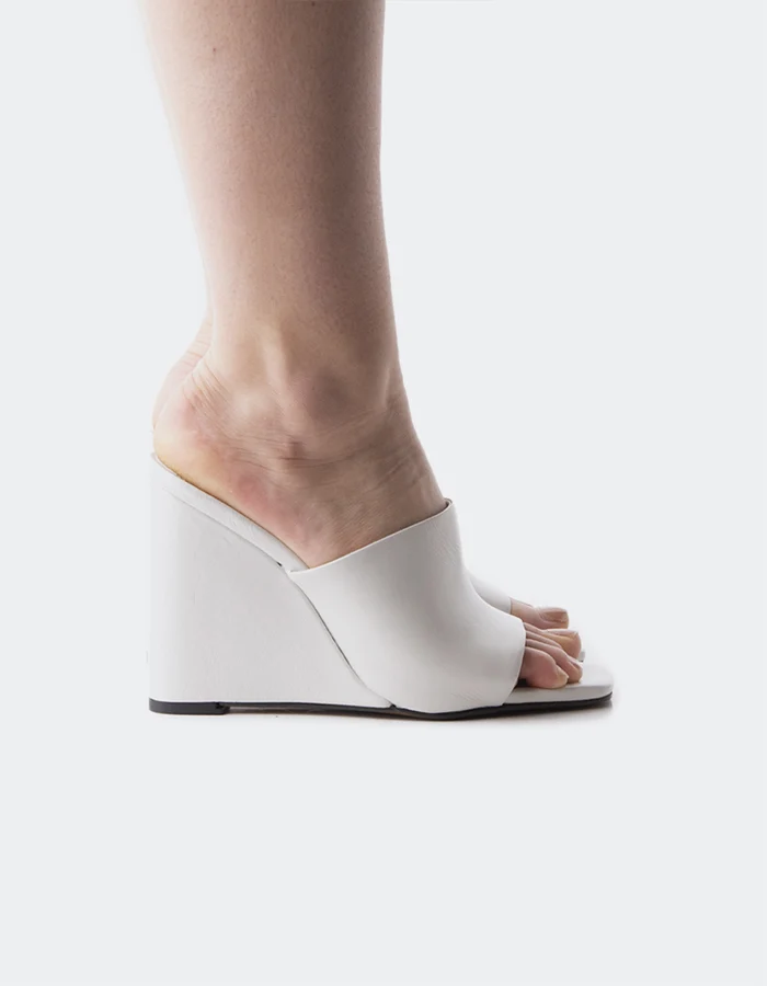 Minerva White Leather