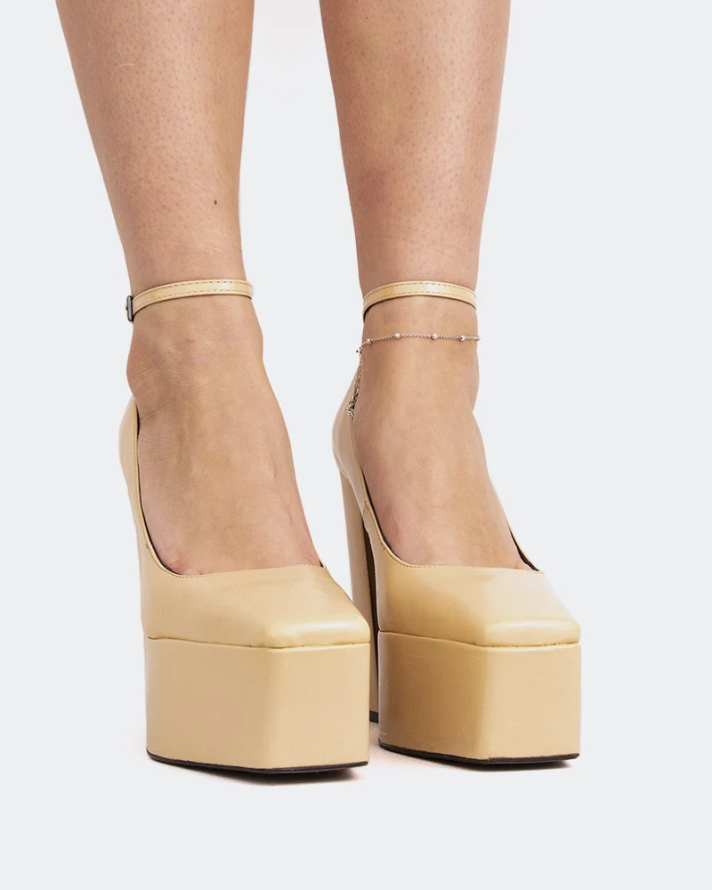 Lacey Nude Leather