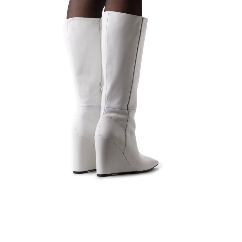 Heritage White Leather