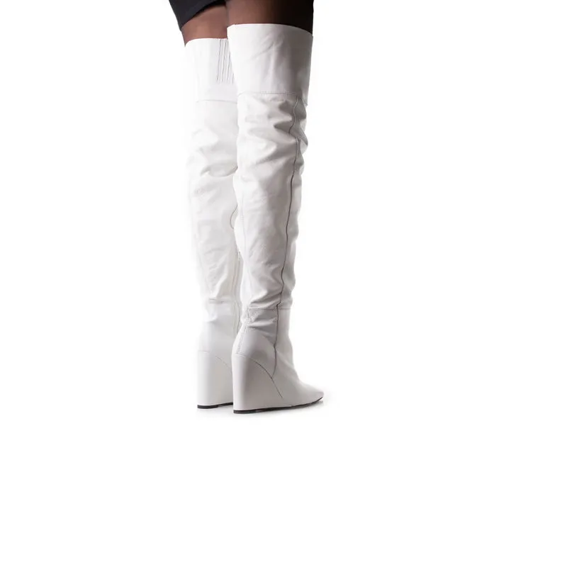 Harvest White Leather