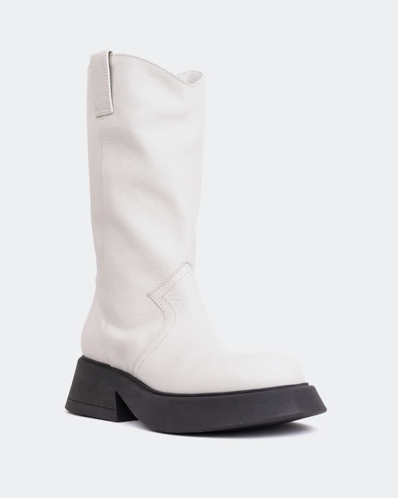Gaulle Off White Leather