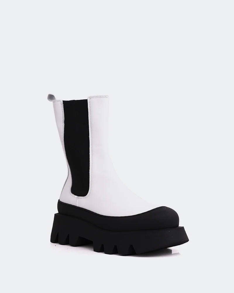 Cranbrook White Leather
