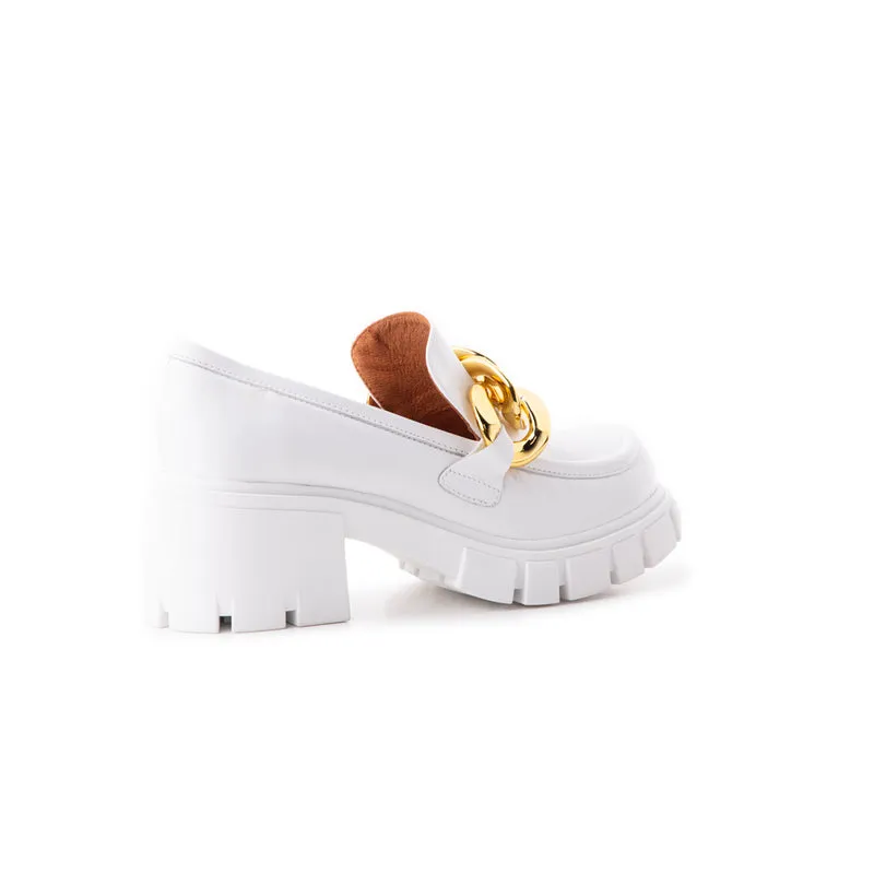 Copenhagen White Leather